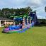 27' Dual Lane Purple Paradise Water Slide with slip-n-slide