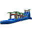 27FT. Dual Lane Blue Paradise Water Slide with slip-n-slide 27FT. Dual Lane Blue Paradise Water Slide with slip-n-slide