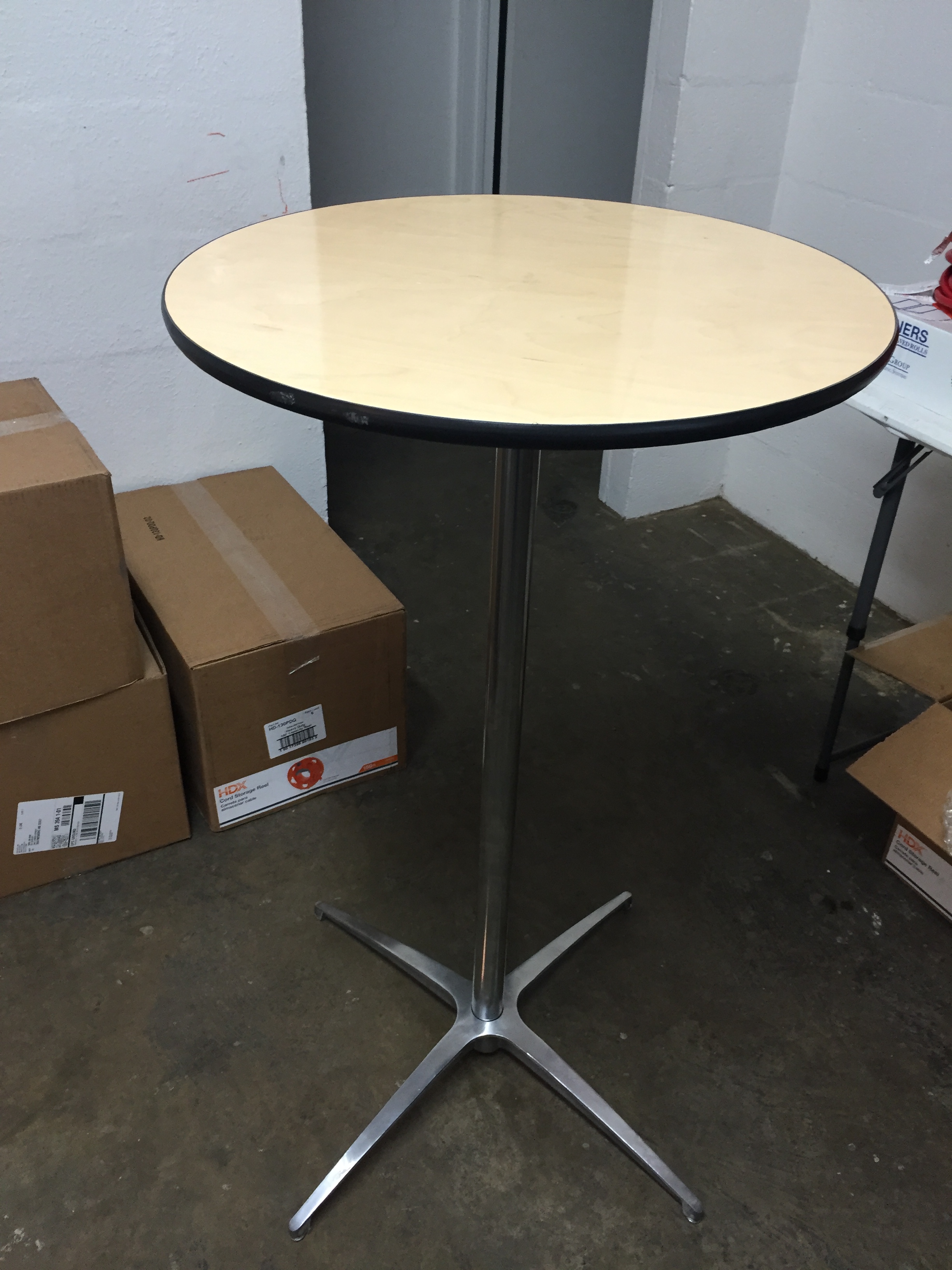 30" Round Wood Cocktail Table